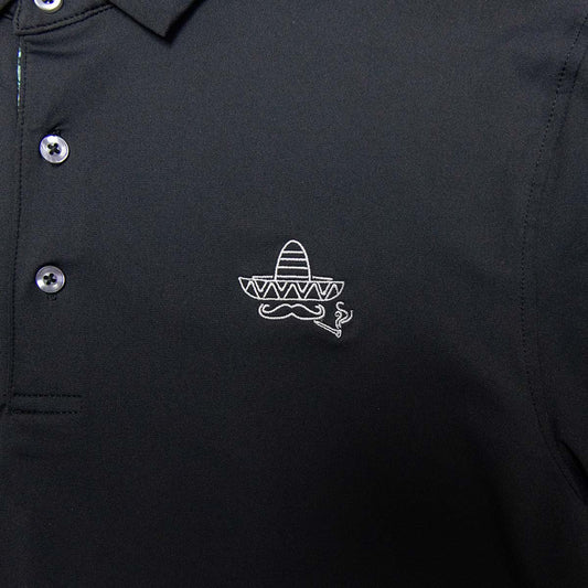 Sombrero Performance Polo- Black