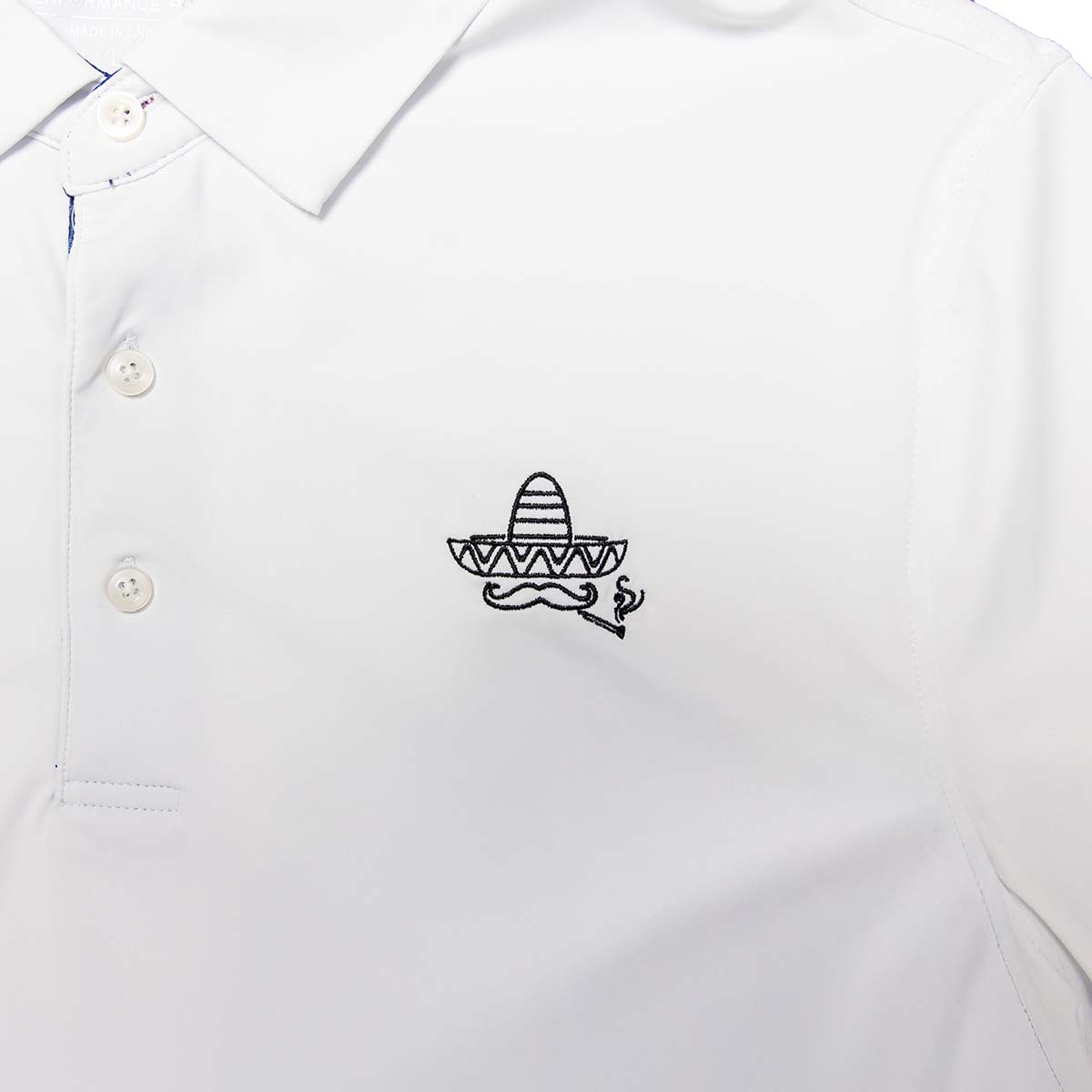 Sombrero Performance Polo- White