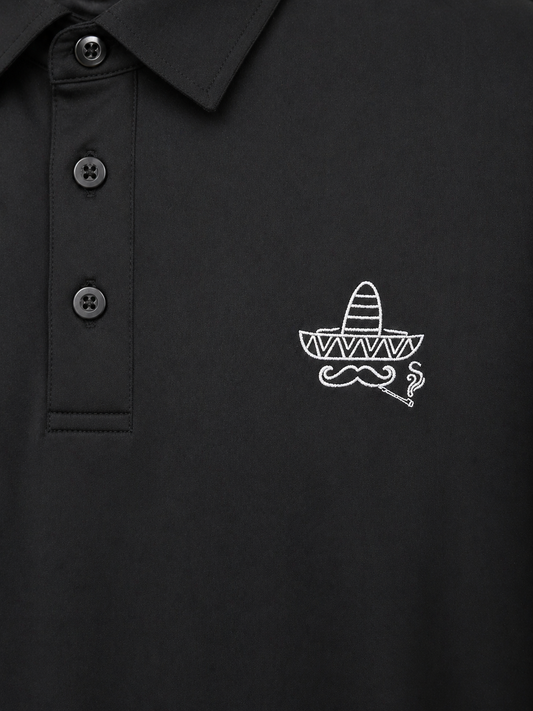 Sombrero Classic Polo- Black