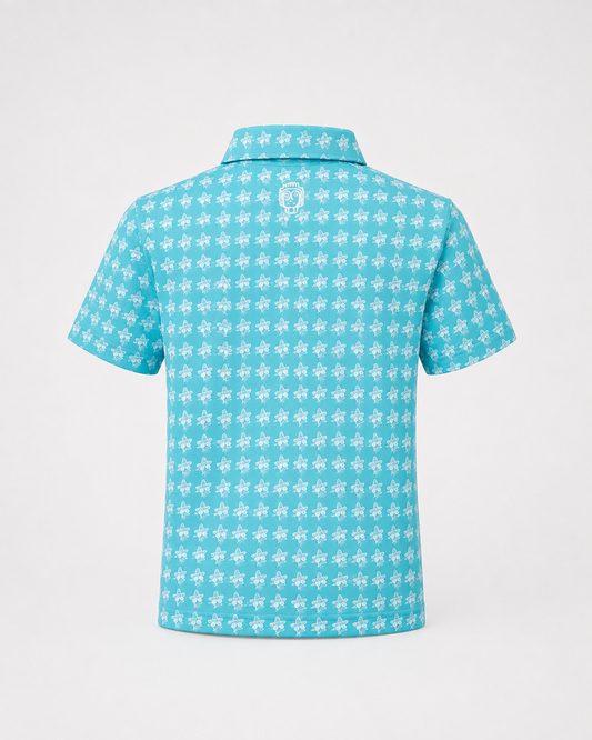 Youth Bogey Bandito Polo- Aqua