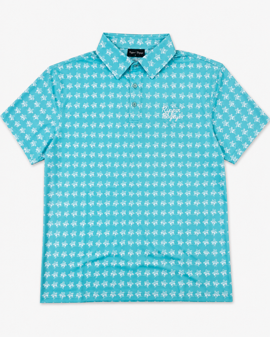 Bogey Bandito Polo- Aqua