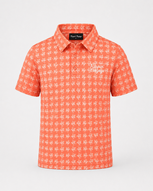 Youth Bogey Bandito Polo- Peach