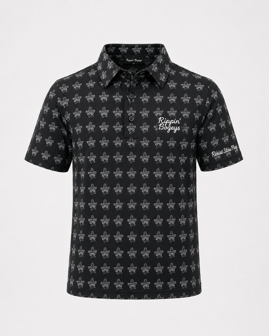 Youth Bogey Bandito Polo- Black