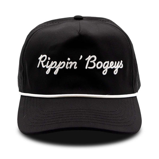 RB Script Rope Hat- Black