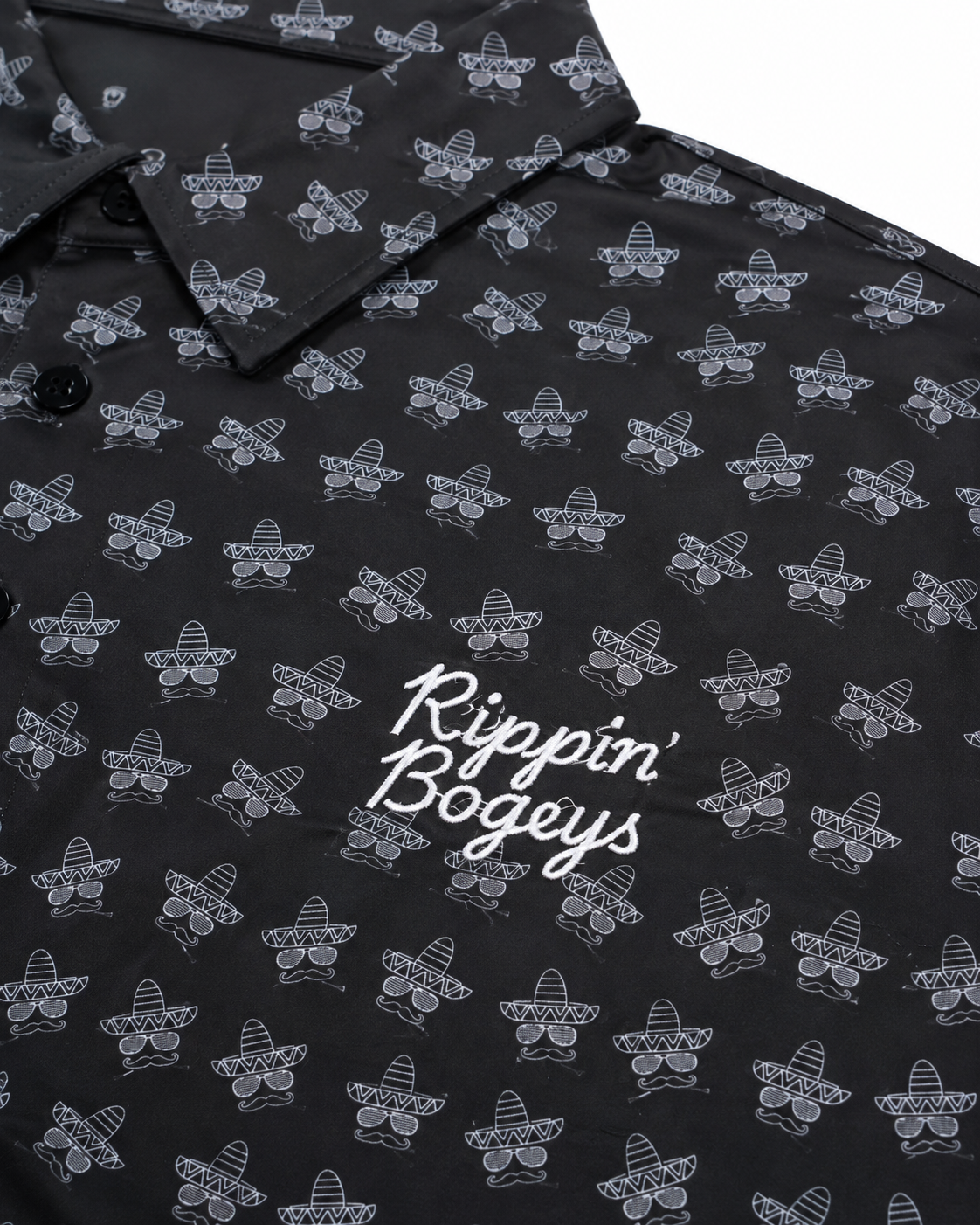 Youth Bogey Bandito Polo- Black