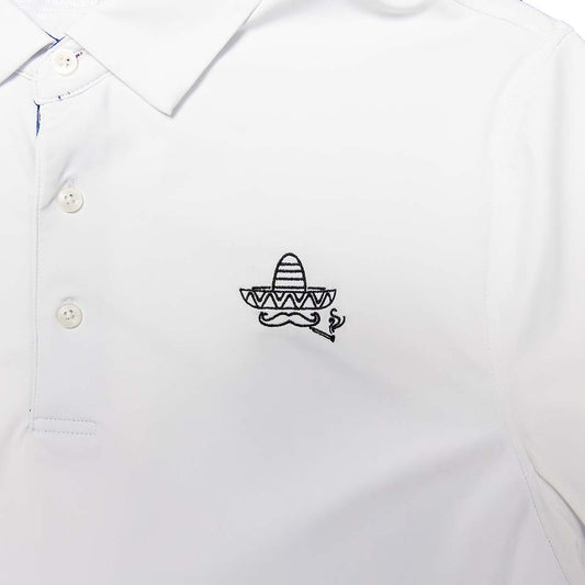 Sombrero Performance Polo- White