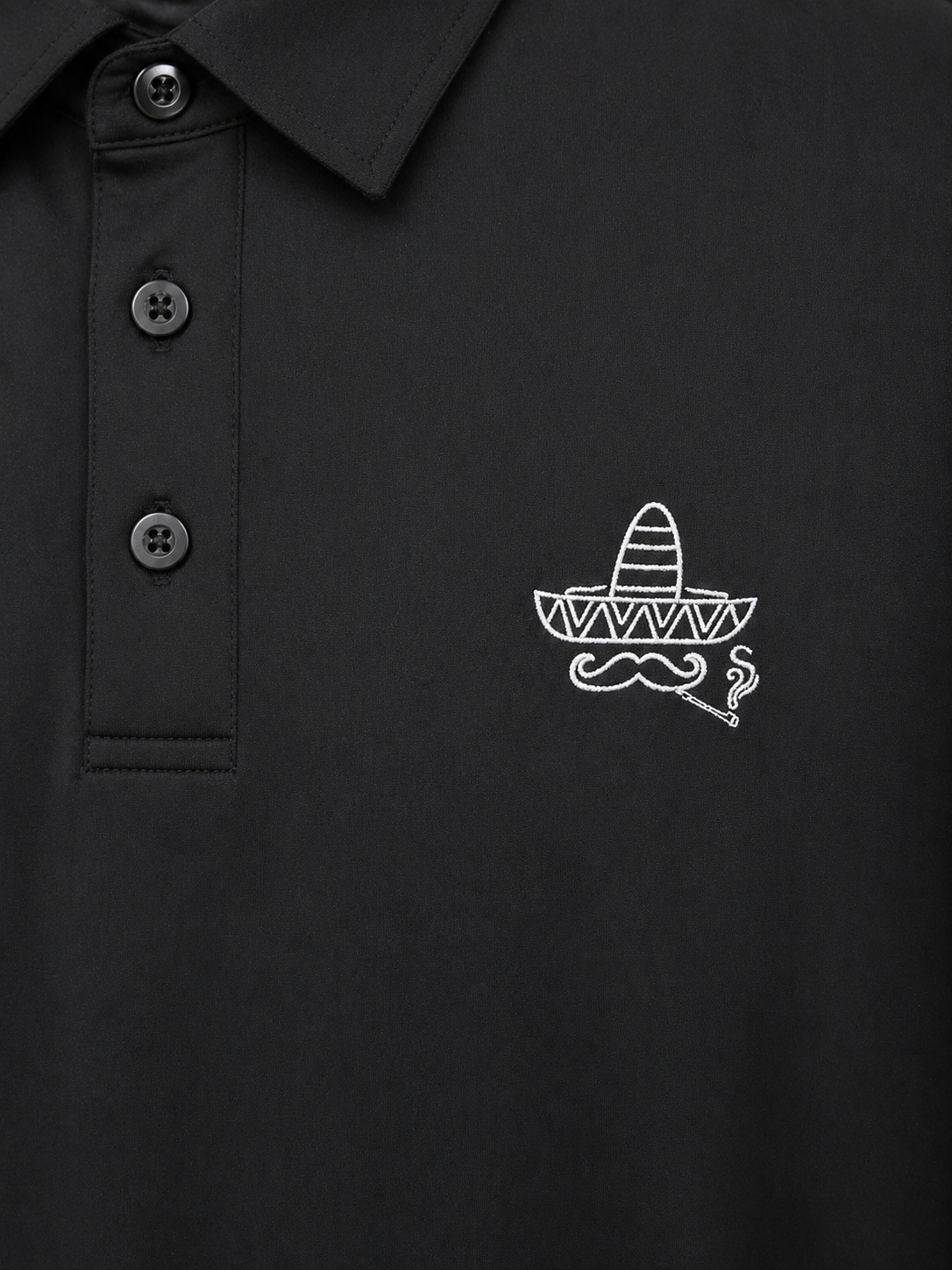 Sombrero Classic Polo- Black