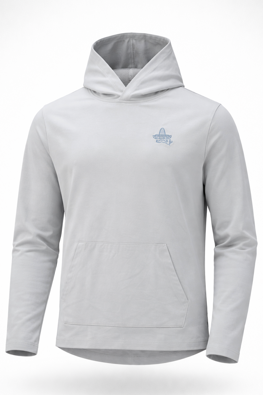 Smokin' Sombrero Lightweight Hoodie- Grey Mist