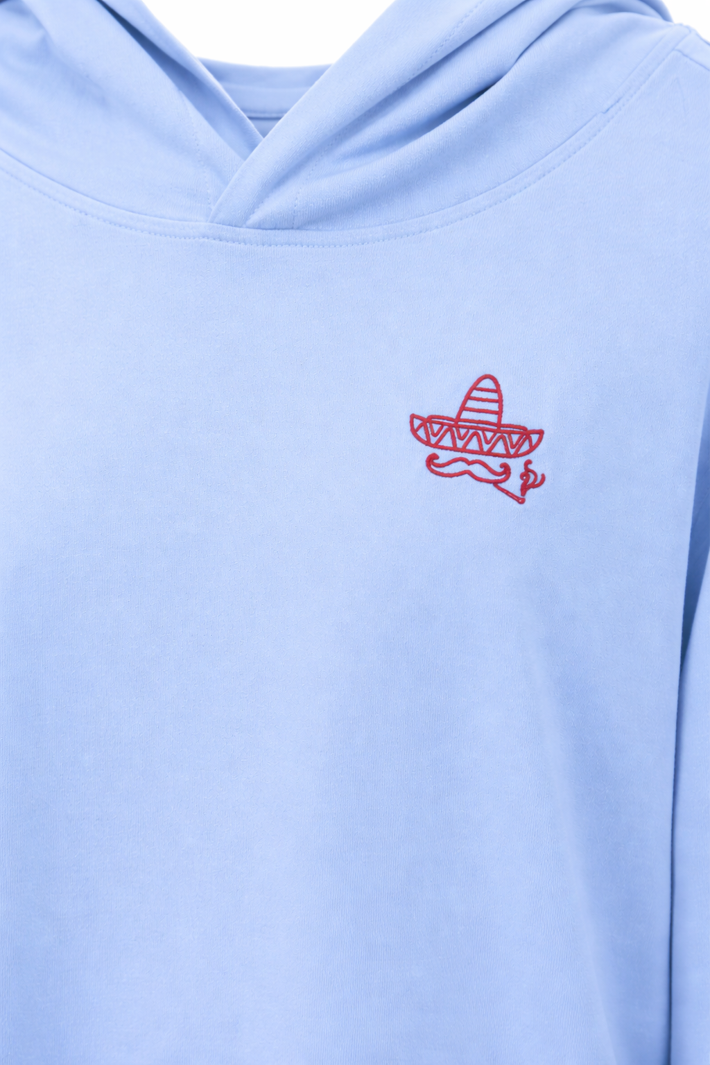 Smokin' Sombrero Lightweight Hoodie- Light Blue