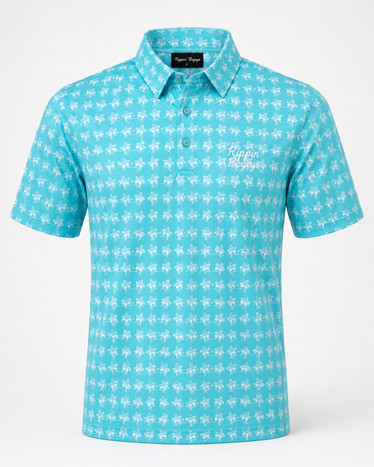 Bogey Bandito Polo- Aqua