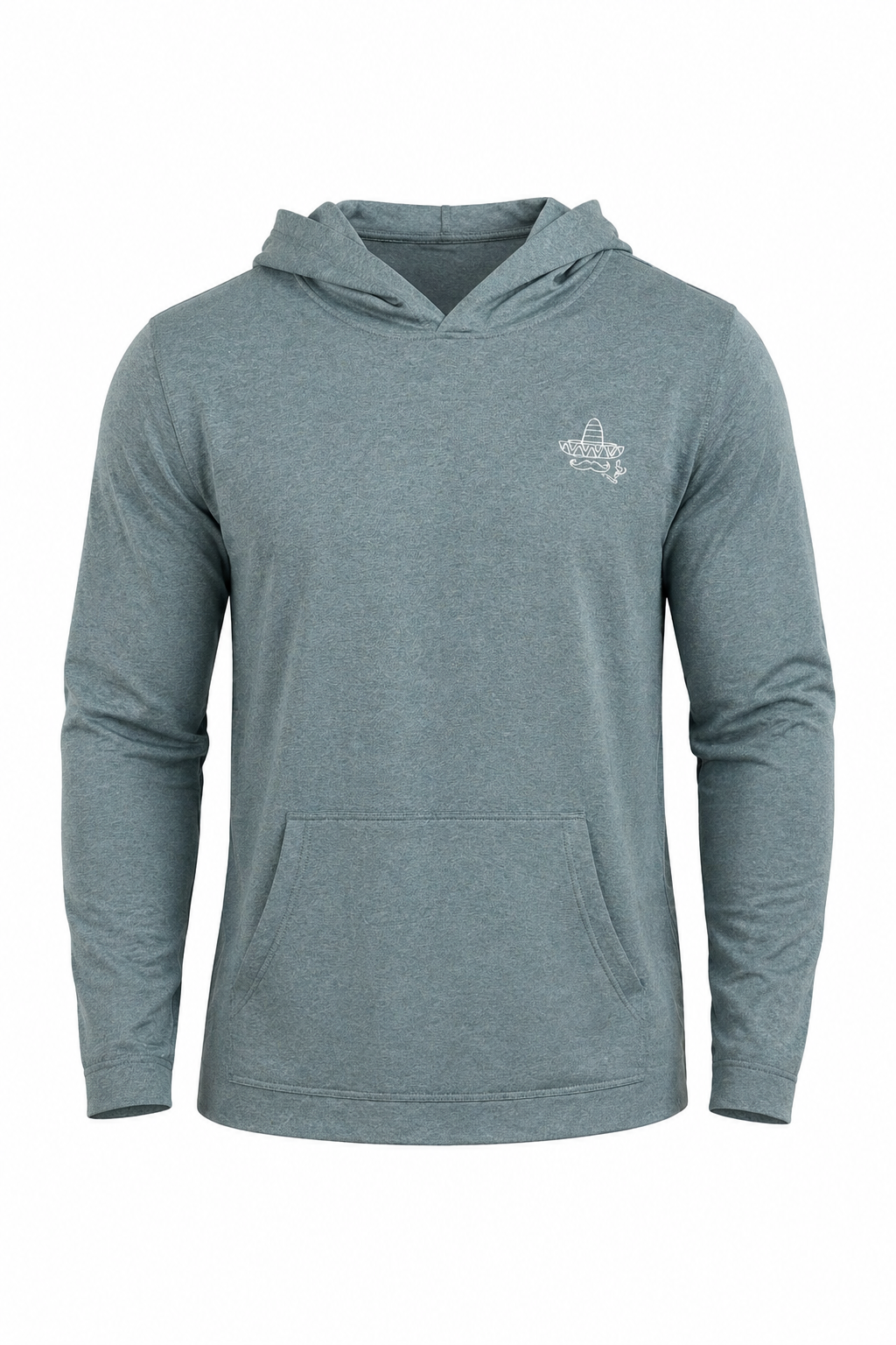 Smokin' Sombrero Soft & Stretchy Hoodie- Aqua Heather
