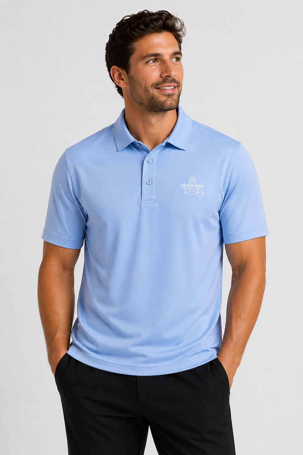 Sombrero Classic Polo- Light Blue