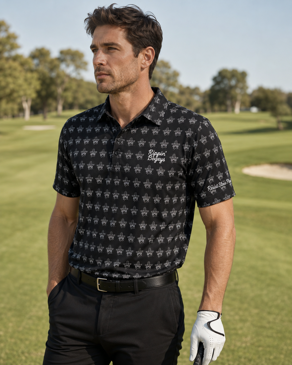 Bogey Bandito Polo- Black