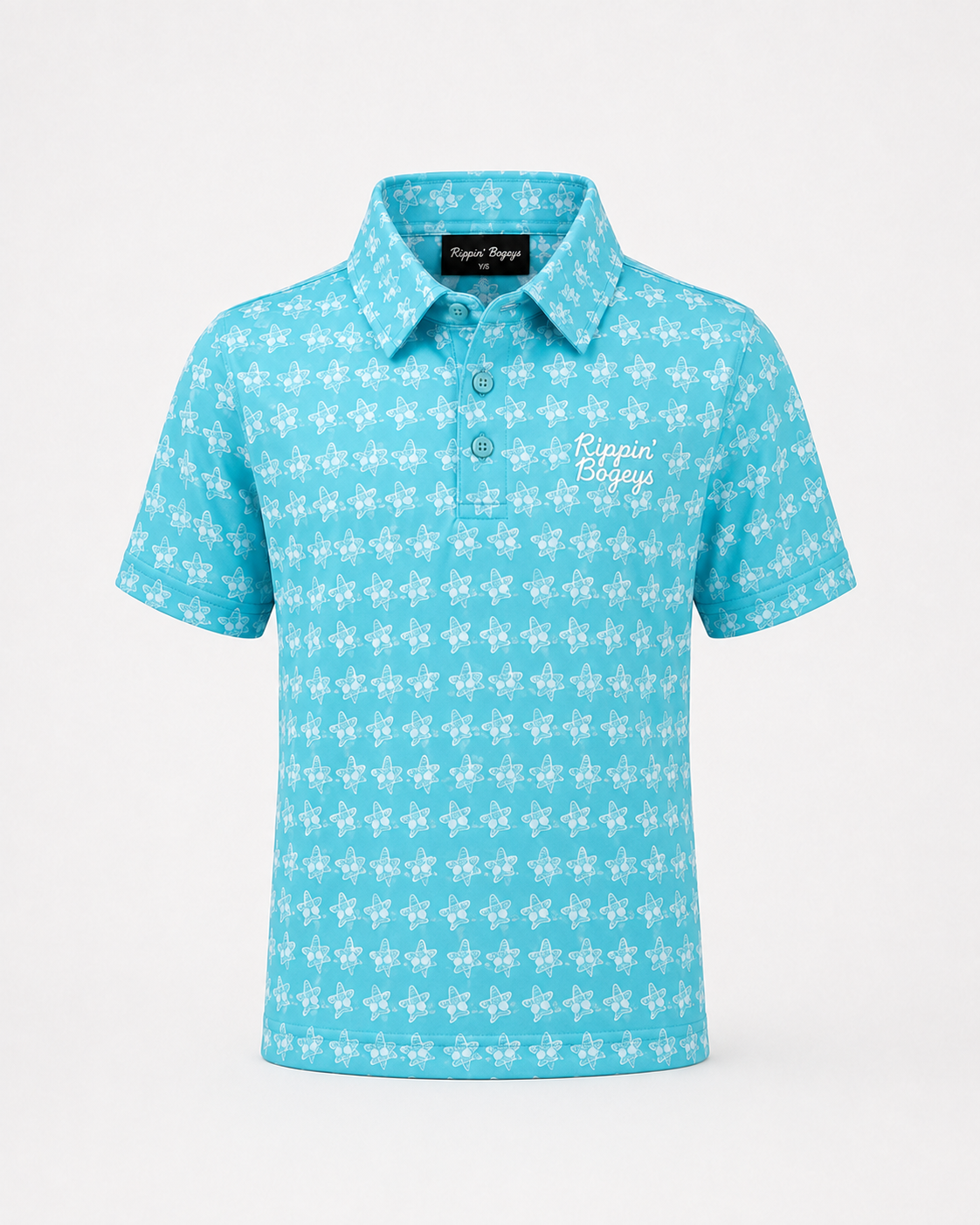 Youth Bogey Bandito Polo- Aqua