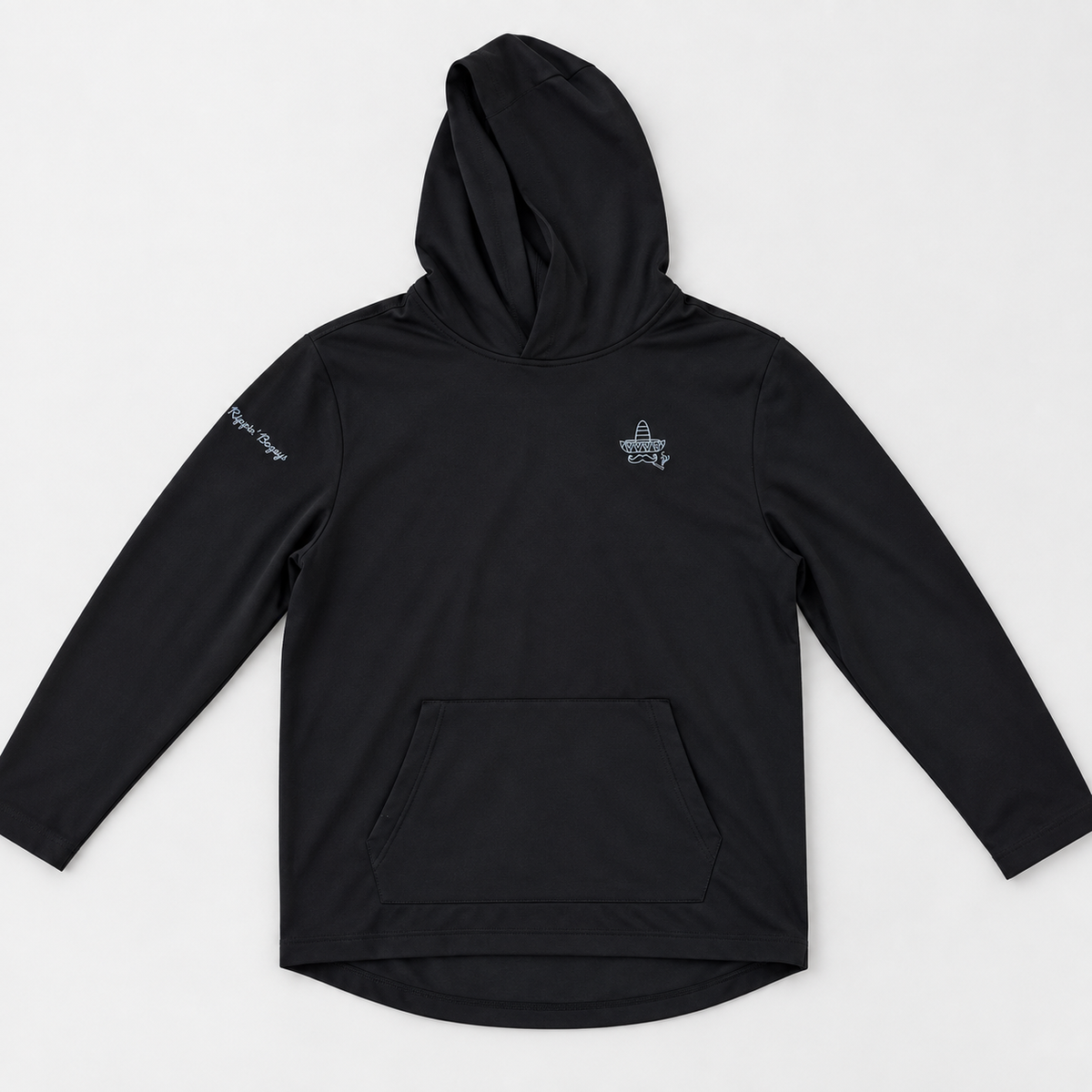 Smokin' Sombrero Lightweight Hoodie- Black
