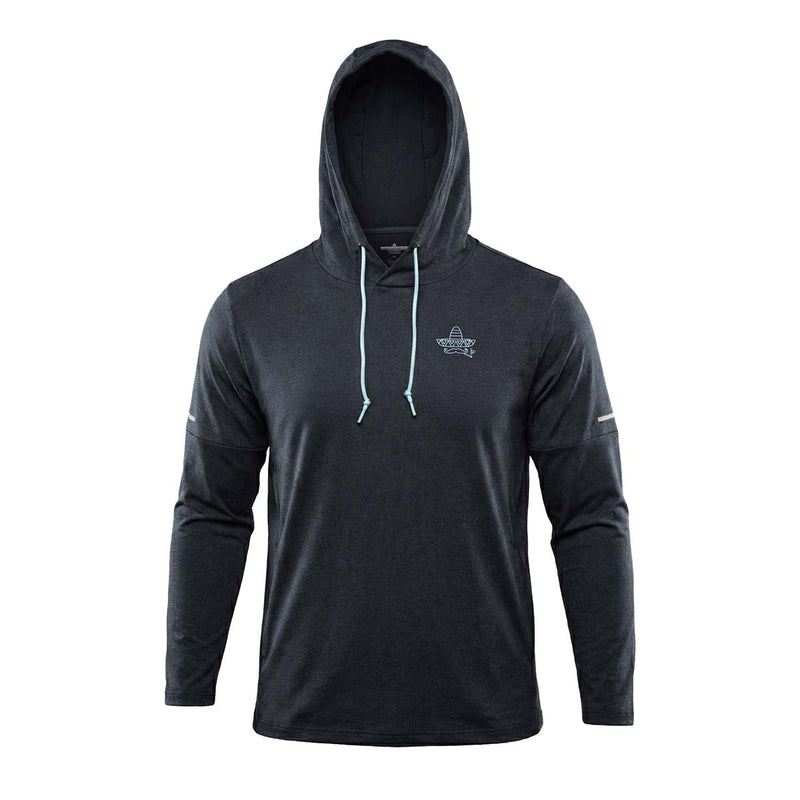Smokin' Sombrero hoodie, on the course